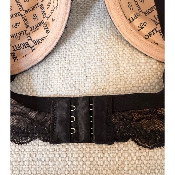 Victoria Secret Demi Uplift Bra Biofit Black Lace Underwire 34C - Picture 4 of 6